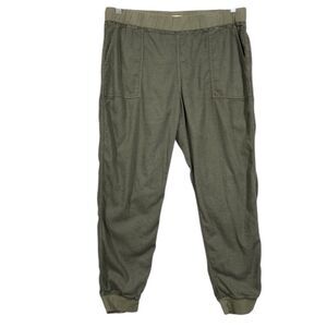 Faherty Linen Blend Pull On Jogger Pant Size L Green
